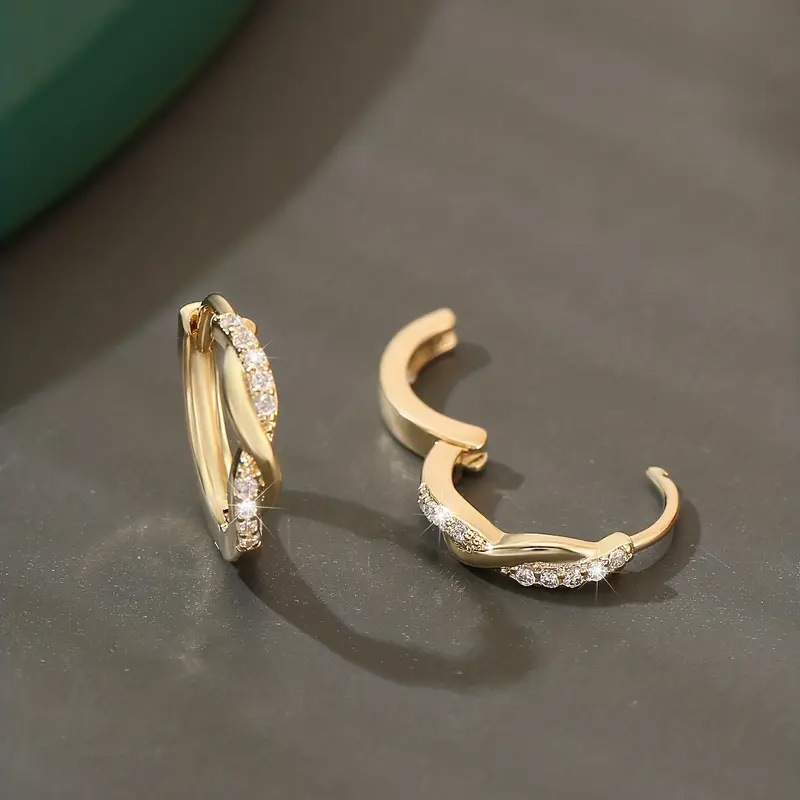 Radiant Twisted Hoop Earrings