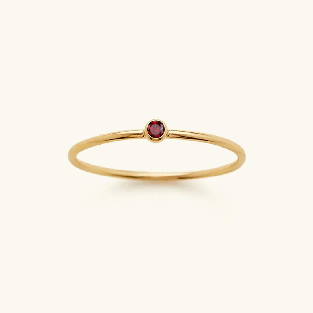 Precious Gemstone Stacker Ring