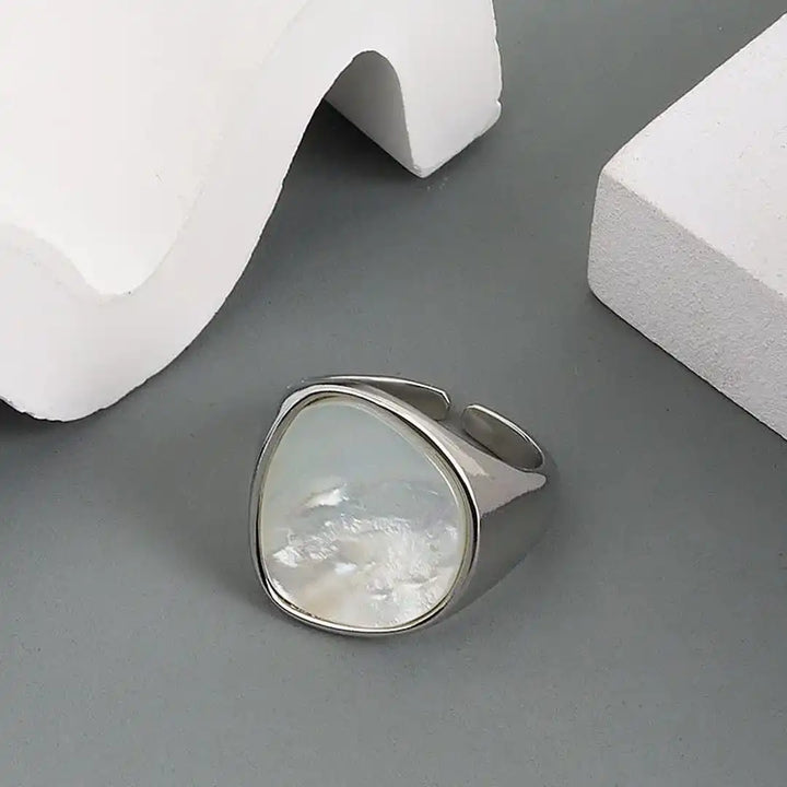 Mother of Pearl Signet Ring