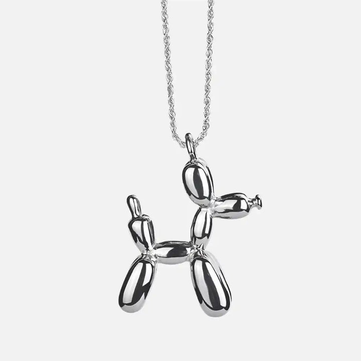 Balloon Dog Pendant Necklace