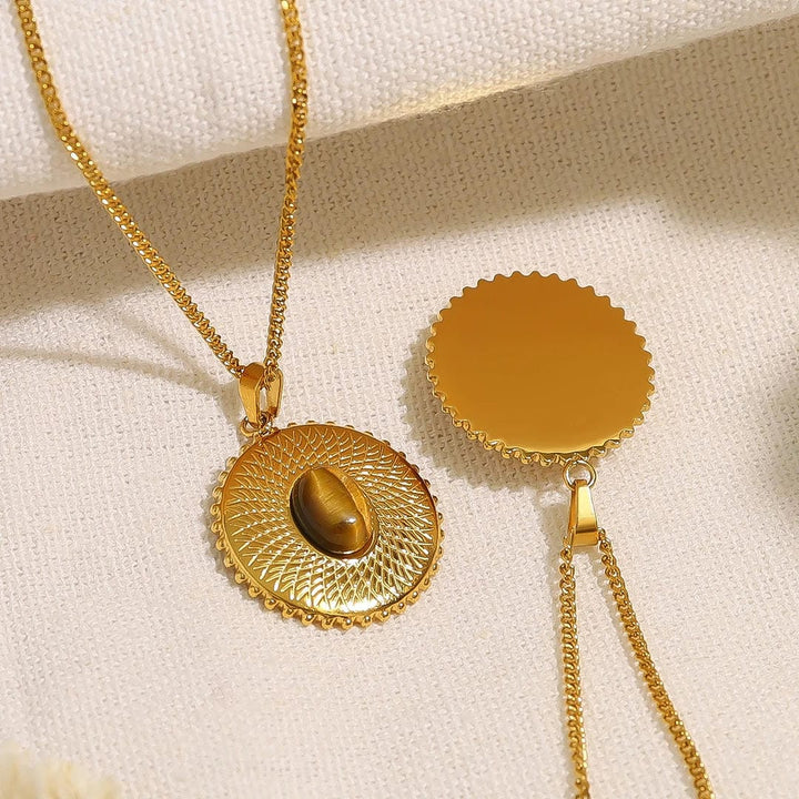 Luxurious Tiger Eye Retro Necklace