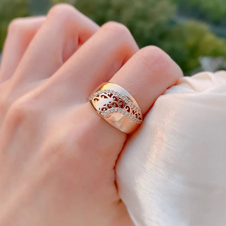 Prestigious Matching Weaving Ring