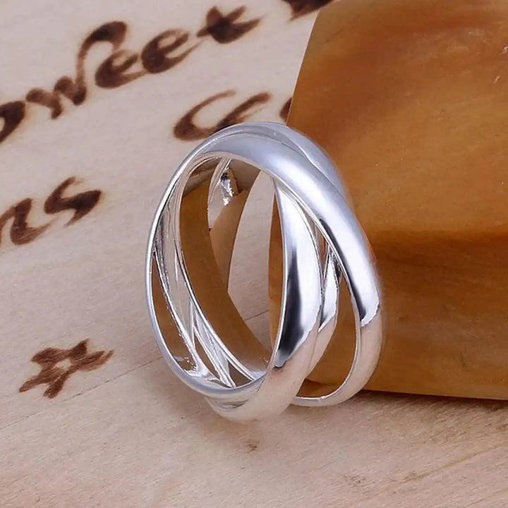 Silver Thin Stacked Rings