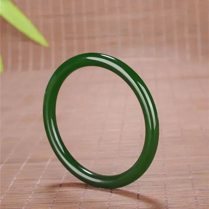 Green Jade Round Bracelet