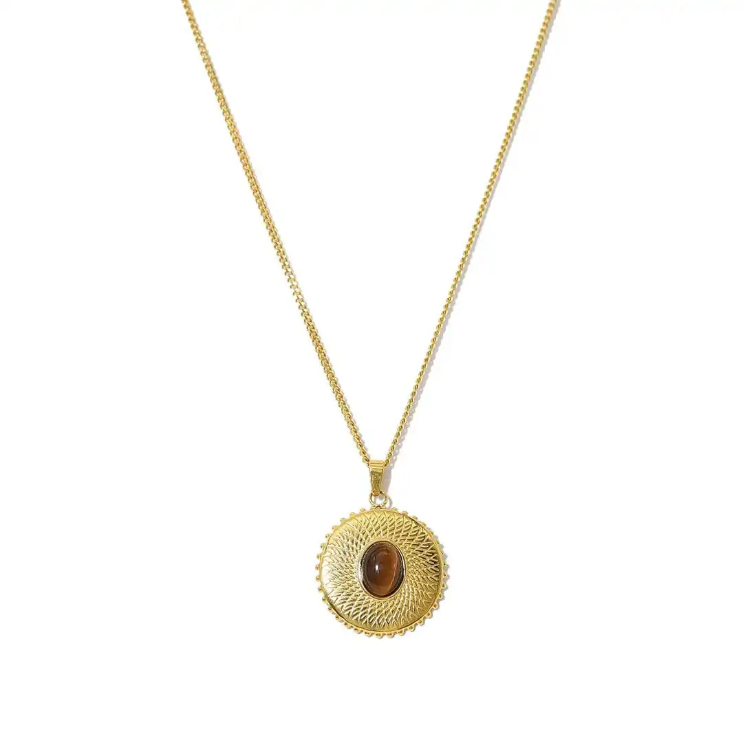 Luxurious Tiger Eye Retro Necklace