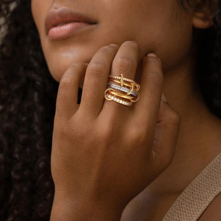 Blaise Stacked Crystals Ring