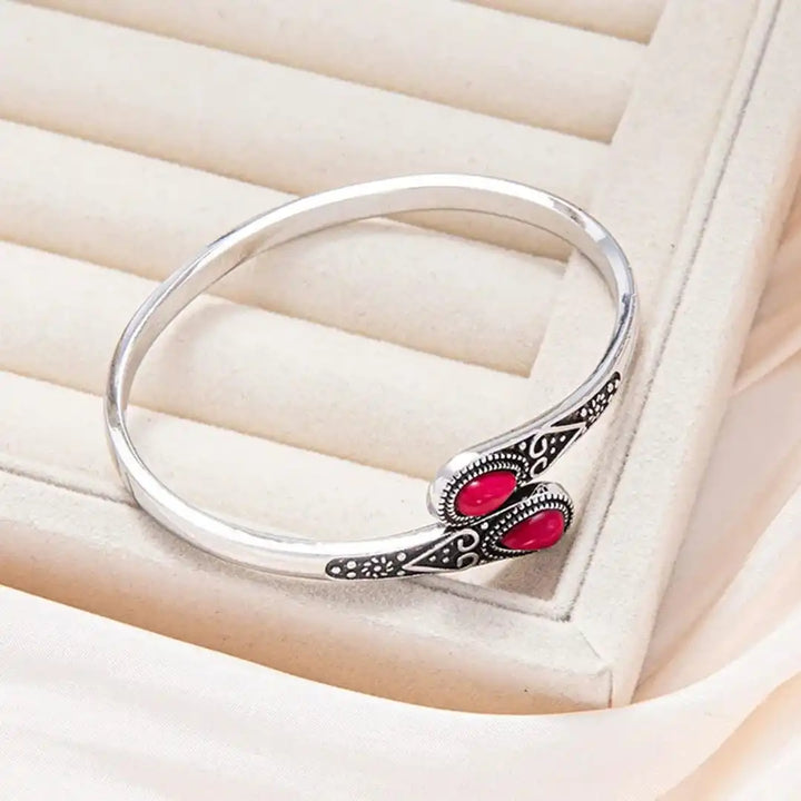 Vintage Bracelet with colourful Gems &amp; Tribal Design