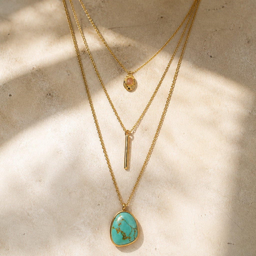Three Tier Layer Boho Necklace