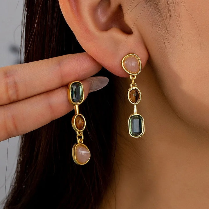 Timeless Trio Pearls Drop Earrings