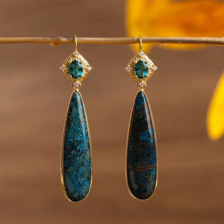 Unique Waterdrop Turquoise Earrings