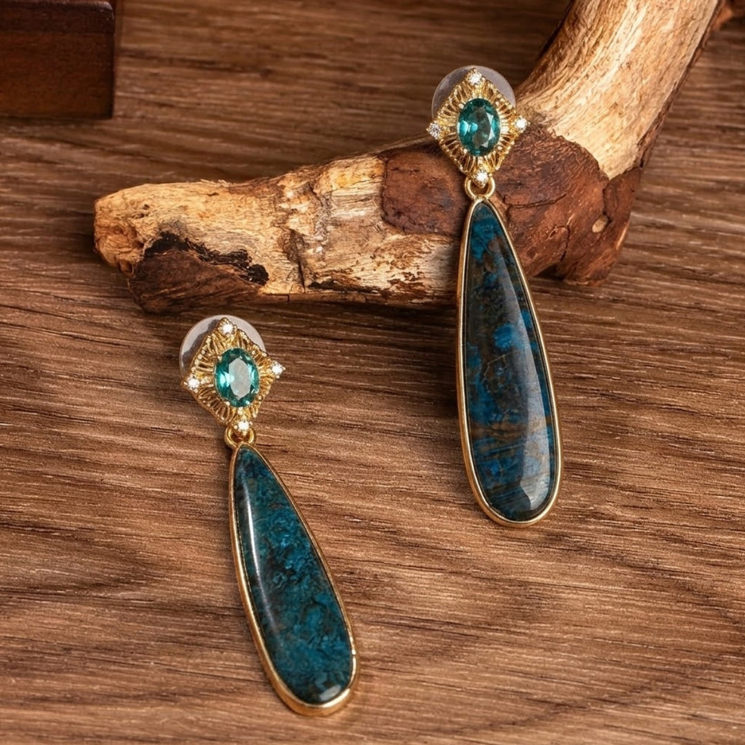 Unique Waterdrop Turquoise Earrings