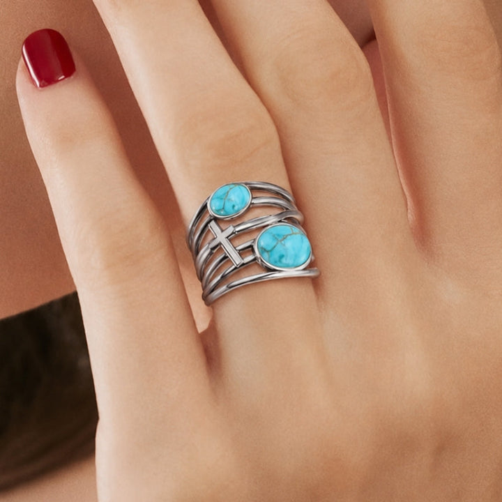 Opulent Turquoise Wide Ring