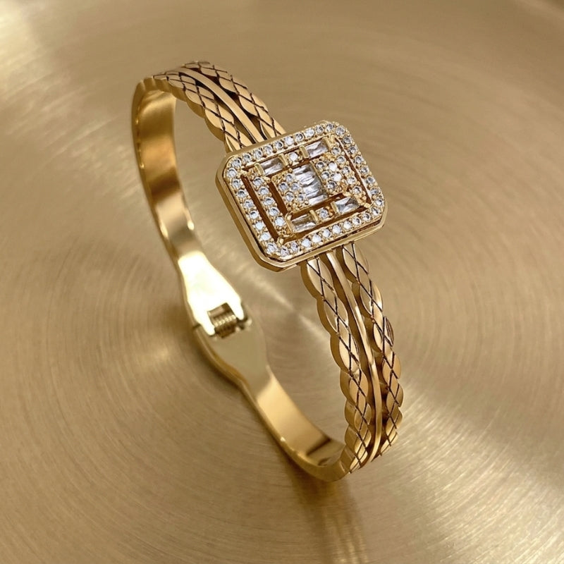 Couture Square Cuff Bracelet