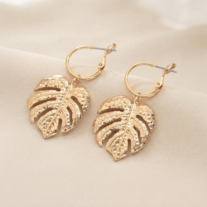 Radiant Leaf Cutout Earrings