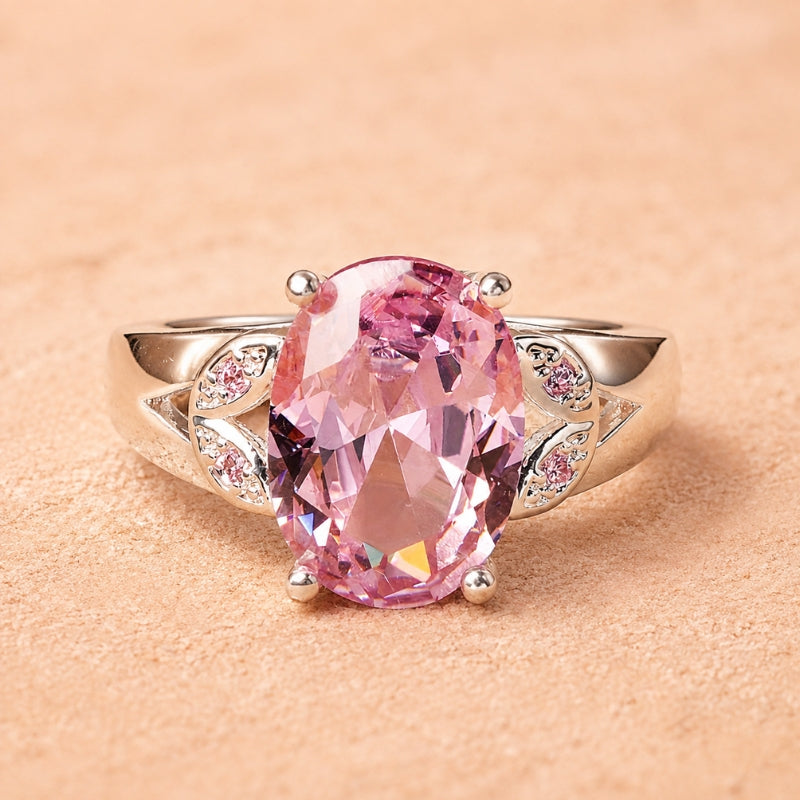 Graceful Pink Gemstone Ring