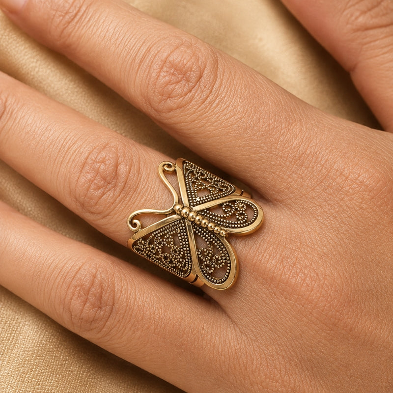 Radiant Butterfly Statement Ring