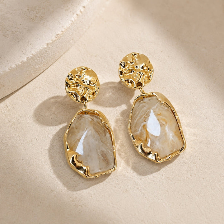 Ethereal Resin Drop Earrings