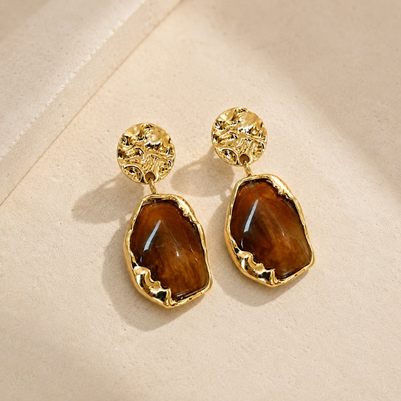 Ethereal Resin Drop Earrings