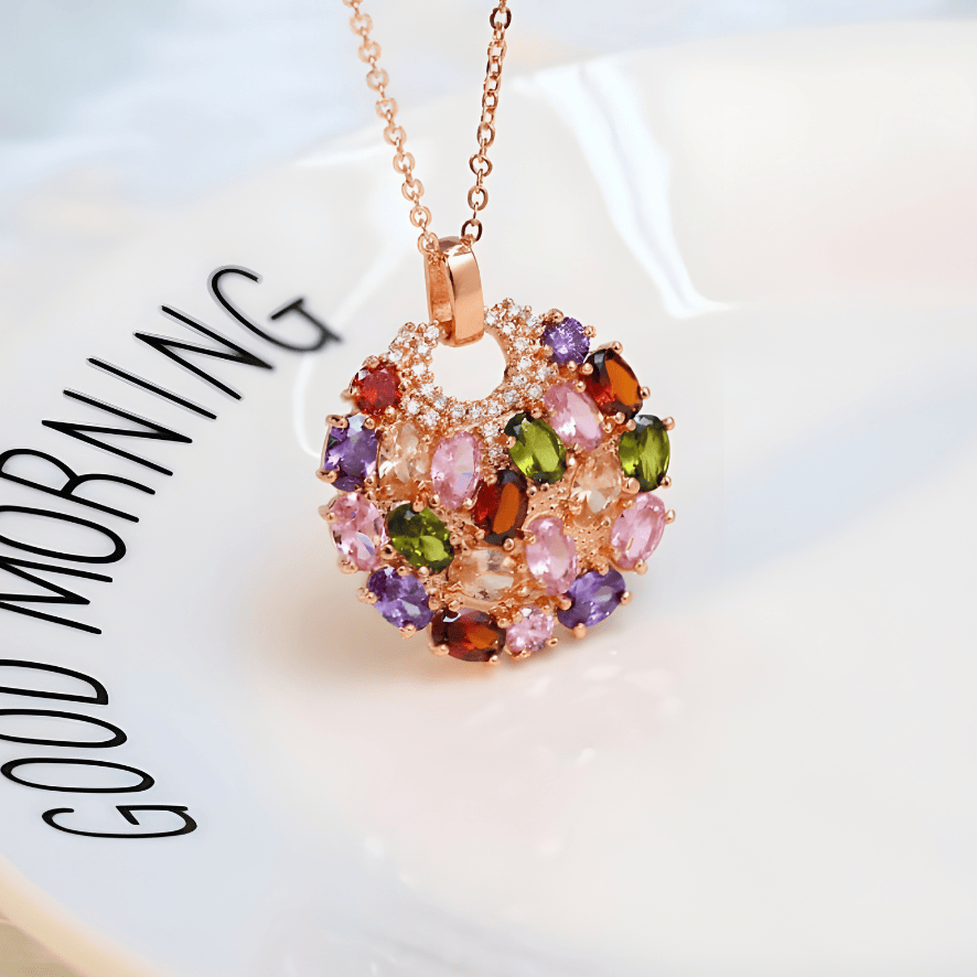 Radiant Gem Charm Necklace