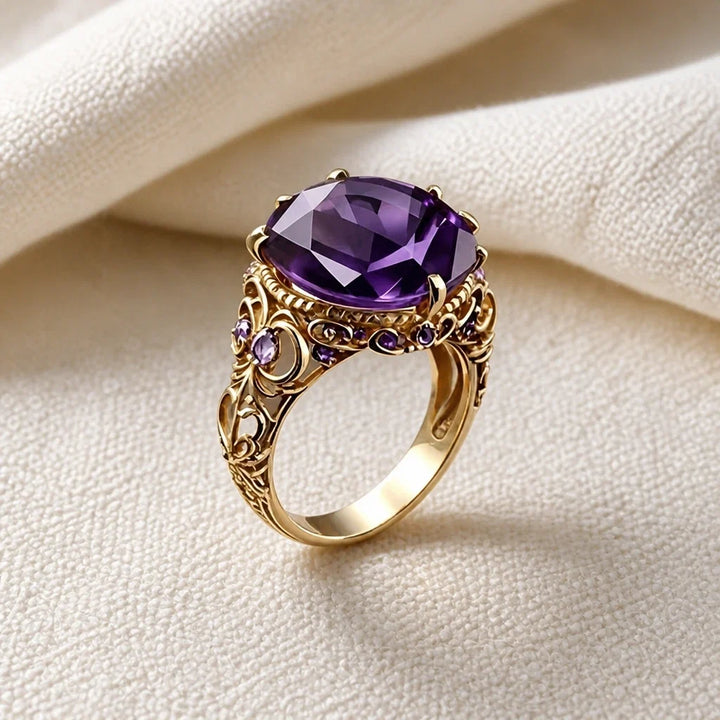 Vintage Ornate Floral Ring