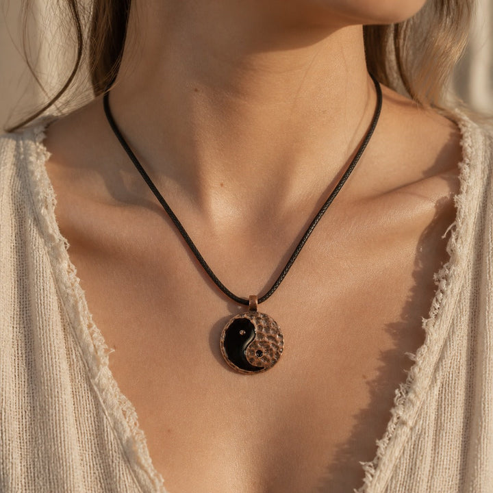 Yin Yang Charm Pendant Necklace
