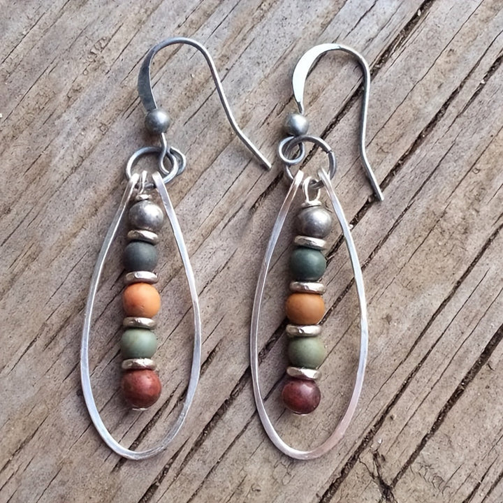 Bohemian Beaded Drop Earrings