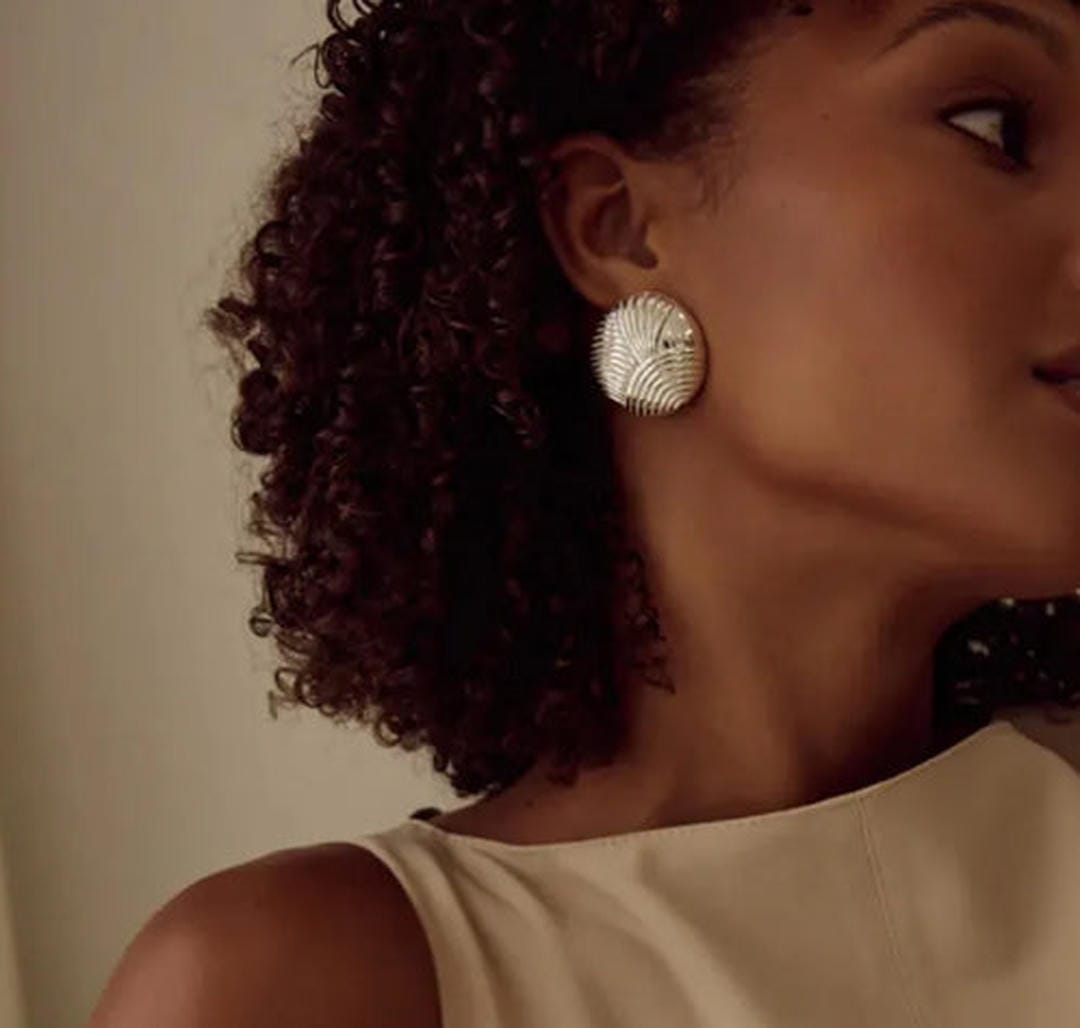 Elegant Silver Circle Earrings