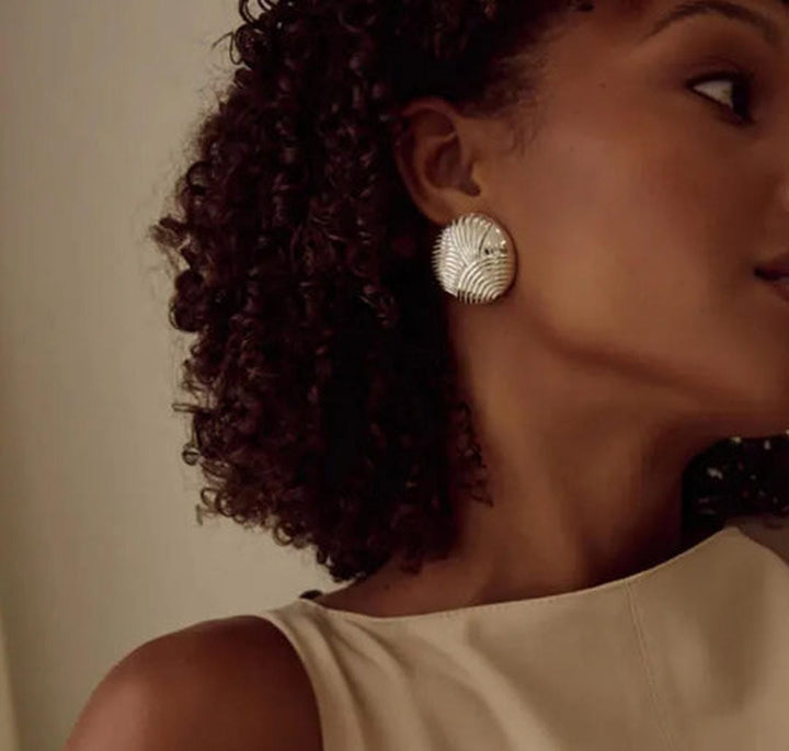 Elegant Silver Circle Earrings
