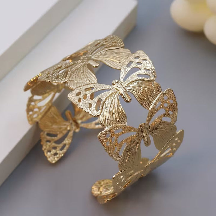 Graceful Butterfly Open Bracelet