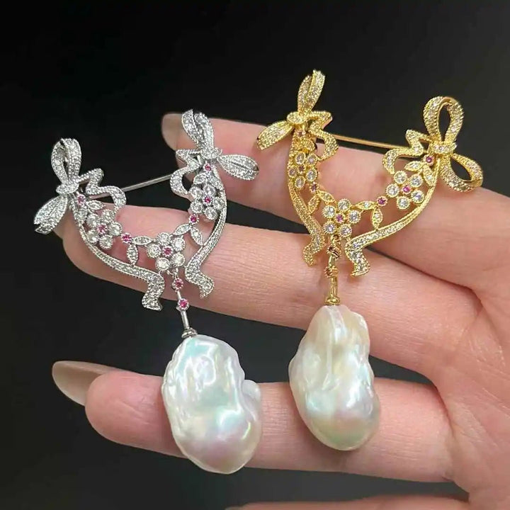 Baroque Bow Brooch