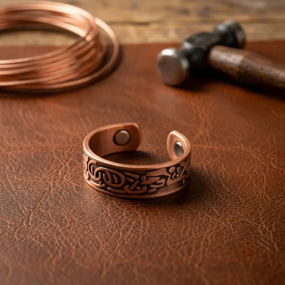 Burr Aura Copper Ring