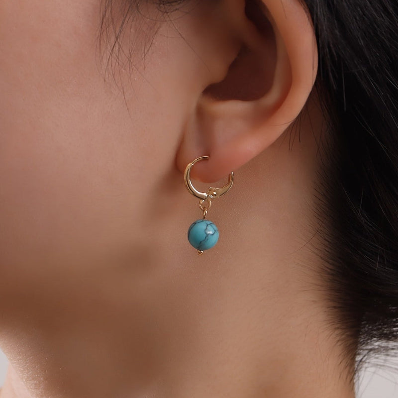 Sophisticated Turquoise Drop Earrings