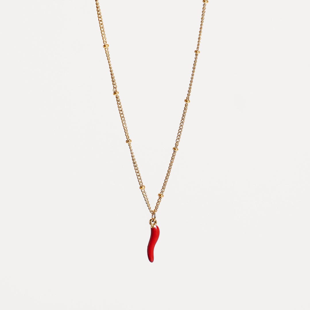 Radiant Red Chilli Pendant Necklace