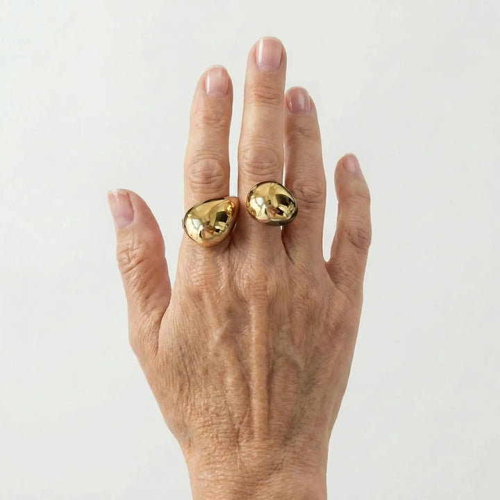 Chunky Water Drop Ring