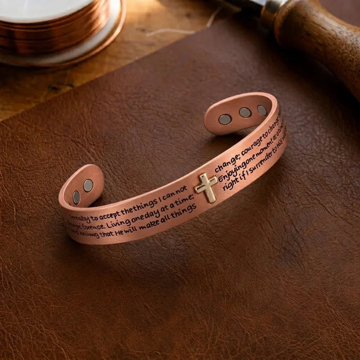 Vintage Creed Copper Bracelet