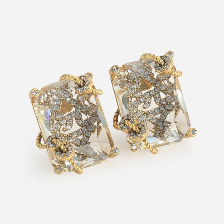 Crystal Vault Vintage Earrings