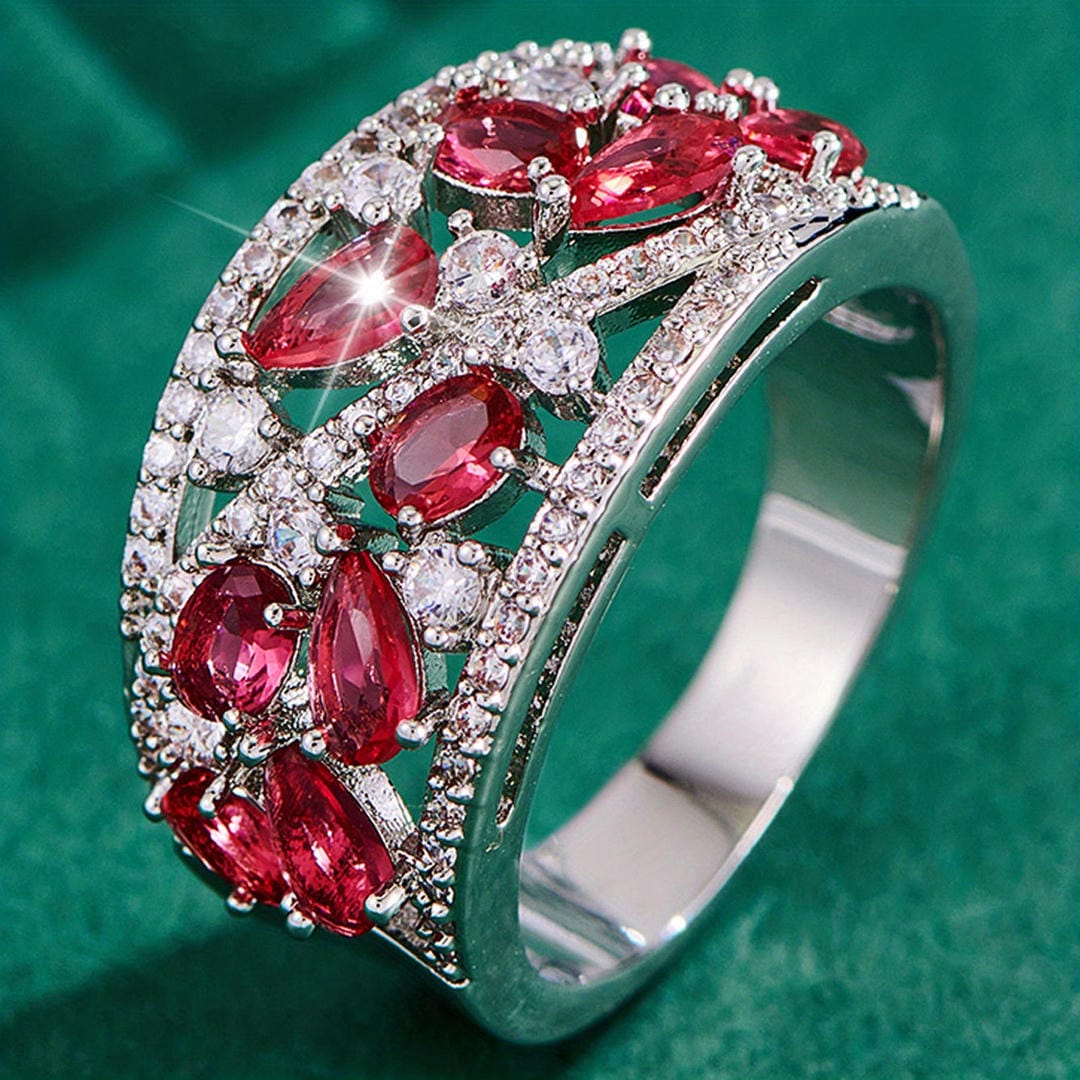Vintage Pavé Marquise Cluster Ring