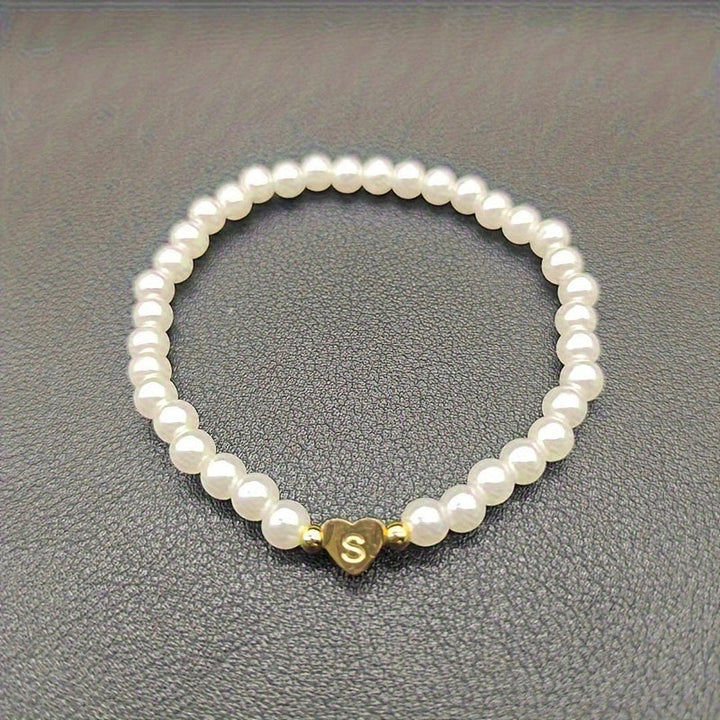 A-Z Pearl Beaded Bracelet