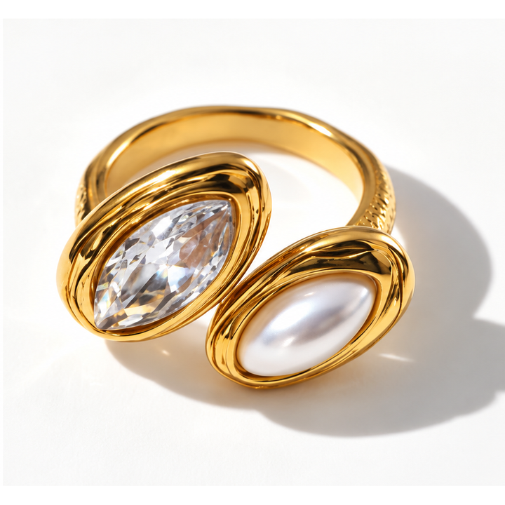 Double Marquise Bypass Ring