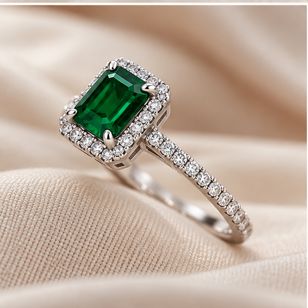 Emerald Radiance Gem Ring