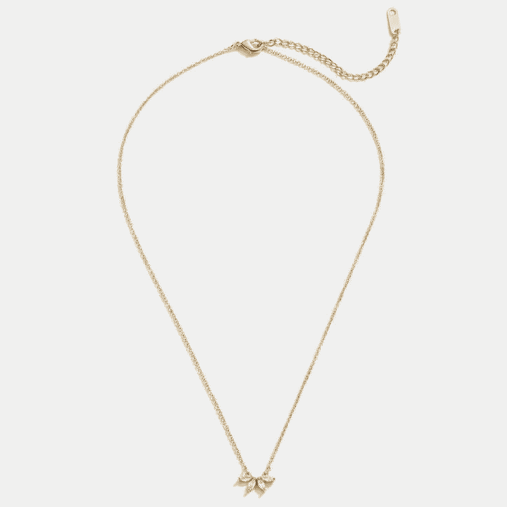 Omelia Sparkling Crystal Leaf Necklace