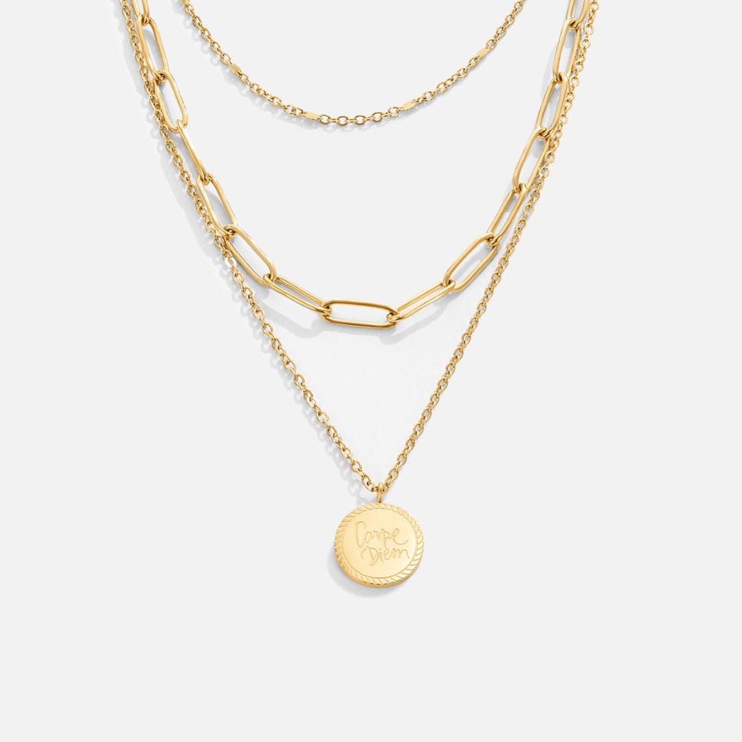 Janie Layered Coin Pendant Necklace