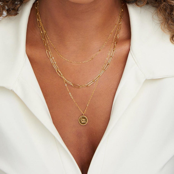 Janie Layered Coin Pendant Necklace
