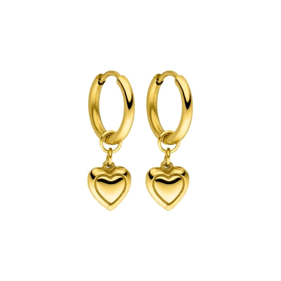 Elegant Heart Glow Earrings