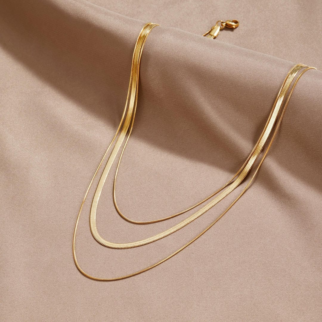 Gold Multi Layered Necklace