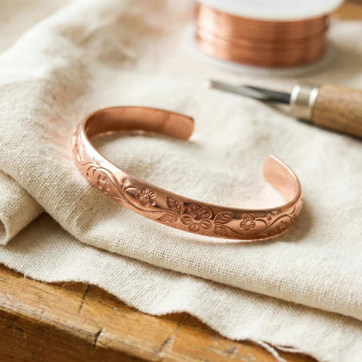 Heritage Blossom Copper Bracelet