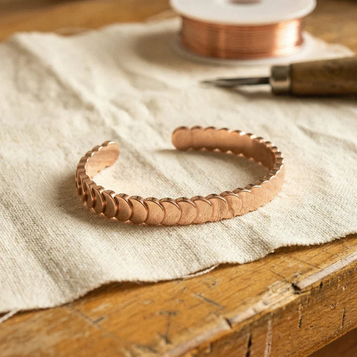 Refined Copper Bangle Bracelet