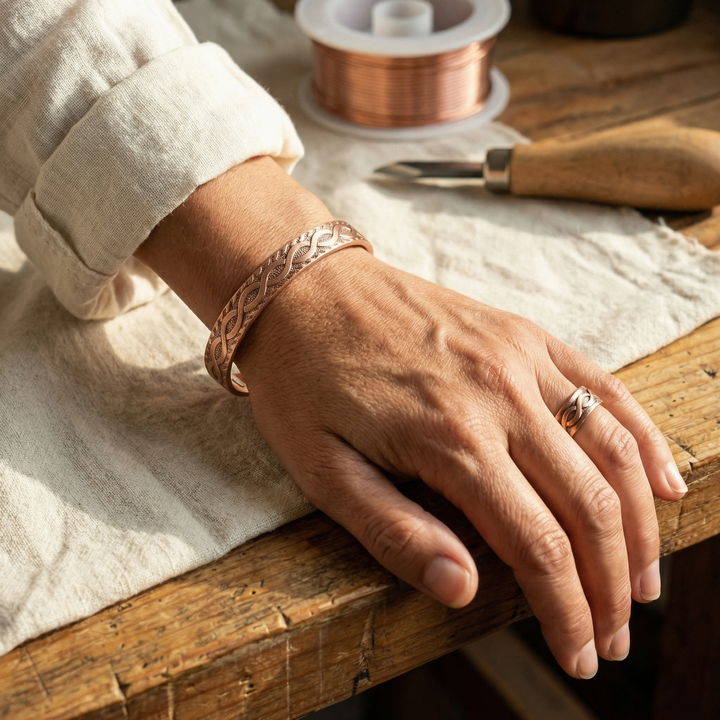 Marigold Knot Copper Set