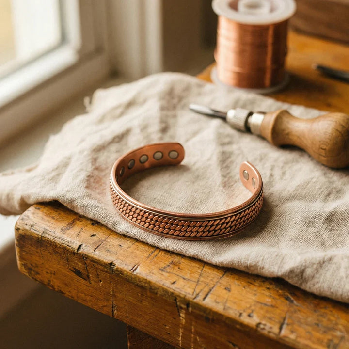 Azure Wave Copper Bracelet
