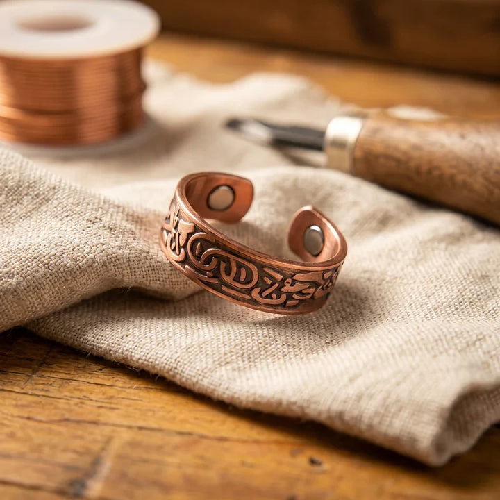 Burr Copper Infinity Band